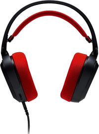 XPG PRECOG Studio gaming headset black red front view