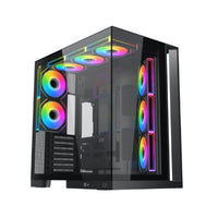 صندوق الحاسوب Xigmatek Aqua 7 Mid Tower، EN49026، أسود الألعاب