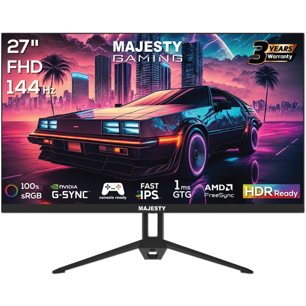 Monitor Majesty MAS1-271K06 Gaming27 inch Flat Full HD 144 Hz 1 ms, IPS, 1Wx2