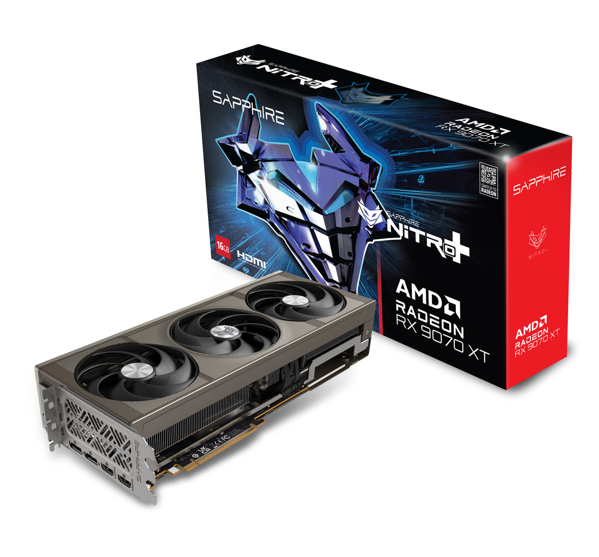 Sapphire NITRO+ AMD Radeon RX 9070 XT Gaming OC Crimson Desert Edition Graphics Card, 16GB GDDR6, 256-bit, PCIe 5.0, (S88-1E489-420SA)