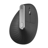 Logitech MX Vertical wireless ergonomic mouse graphite front view