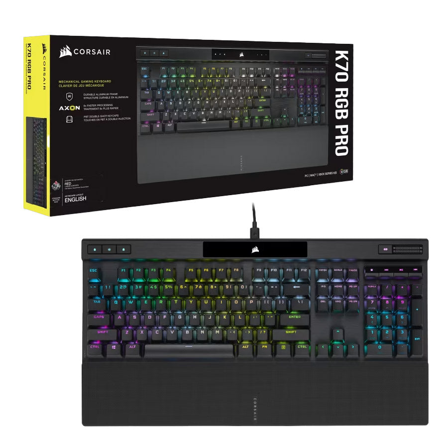 Corsair K70 RGB PRO keyboard top view