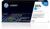 HP 307A Cyan Original LaserJet Toner Cartridge, ~7,300 Pages, for Color LaserJet Professional CP5225, (CE741A)