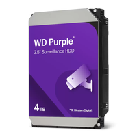 WD Purple 4TB Surveillance Internal Hard Drive - 3.5" SATA, 128MB Cache, up to 175MB/s (WD44PURZ)