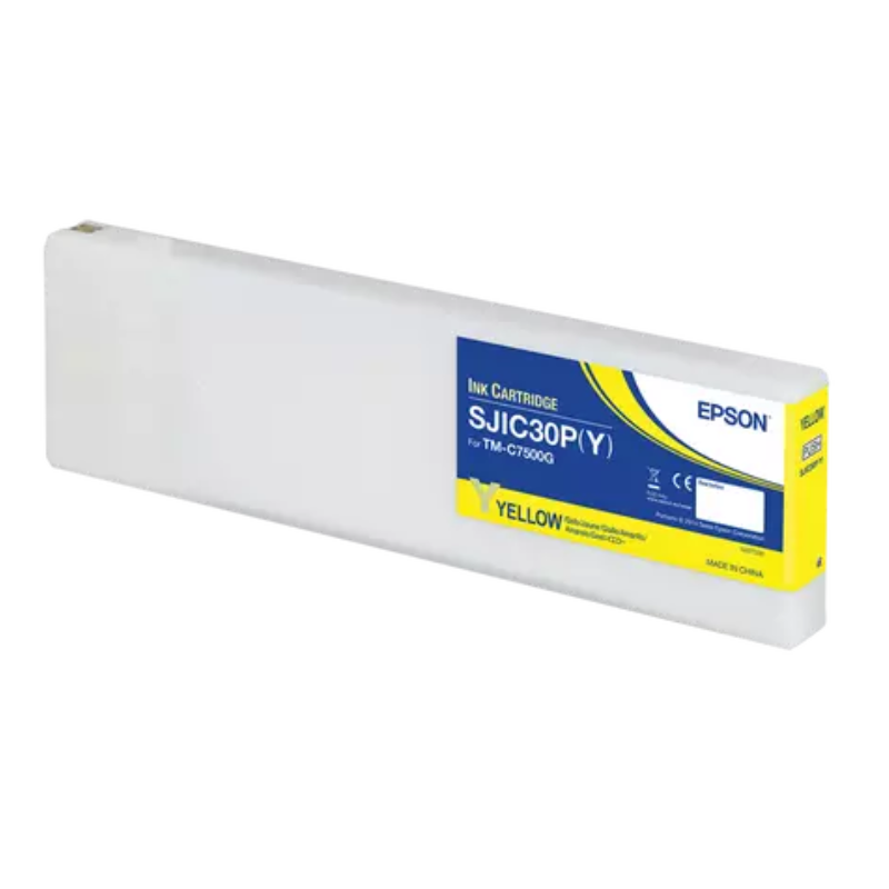 Epson SJIC30P(Y) Yellow Ink Cartridge for ColorWorks C7500G, 294.3 ml, (C33S020642)