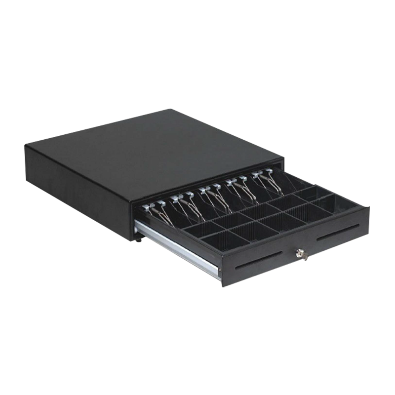 Bluegec POS Cash Drawer with 3-Position Key Lock, Secure Cash Register Box, (C4646)