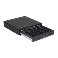 Bluegec POS Cash Drawer with 3-Position Key Lock, Secure Cash Register Box, (C4646)