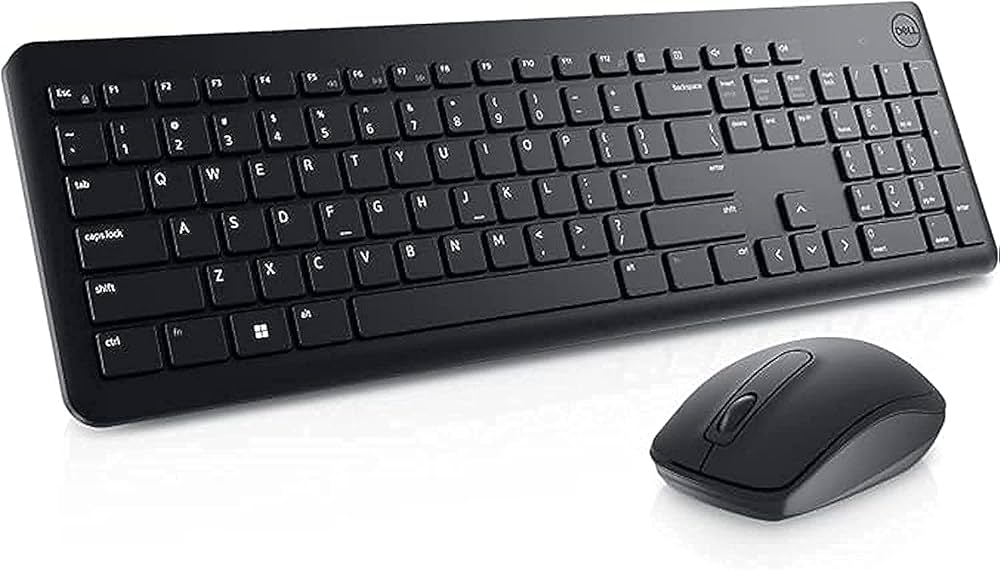 Dell KM3322W wireless keyboard and mouse combo front view