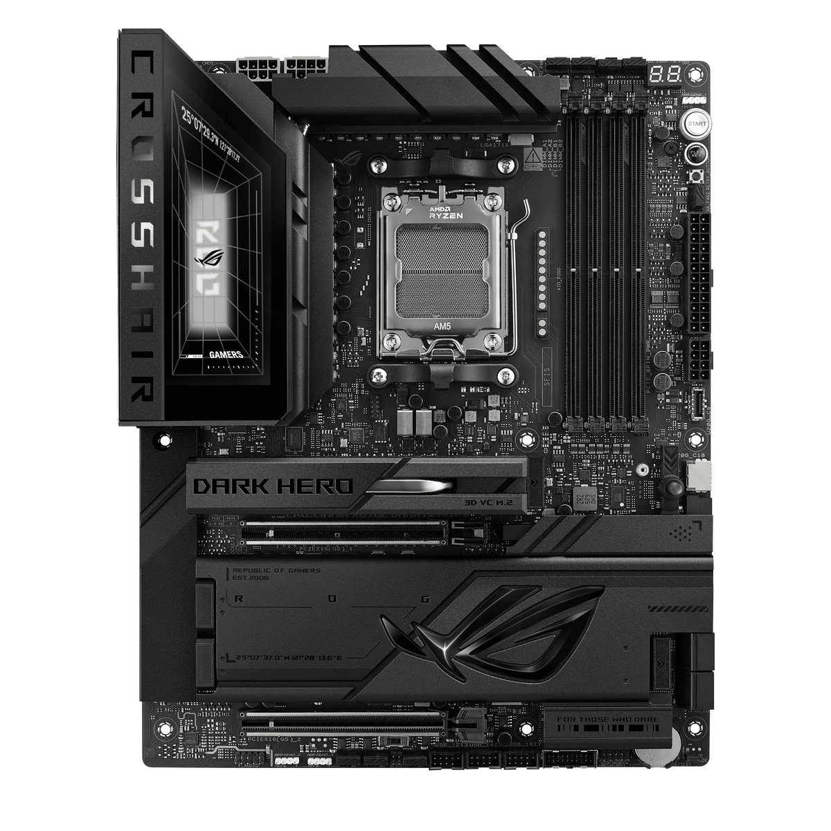 ASUS ROG CROSSHAIR X870E DARK HERO AM5 motherboard product image