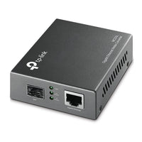 TP-Link MC220L Gigabit SFP to RJ45 Media Converter, 1x SFP Slot, 1x 10/100/1000 RJ45, Fiber to Ethernet, (MC220L)