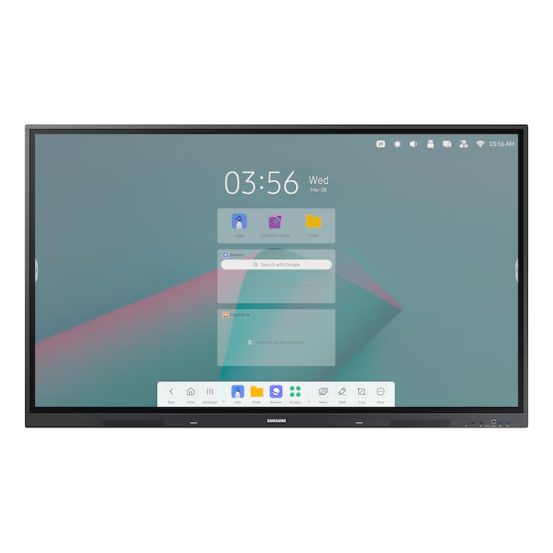 Samsung WAC 65" Interactive Display for Education, 4K UHD, Multi-Touch, Android OS, Built-in Speakers, Wi-Fi, (LH65WACWLGCXEN)
