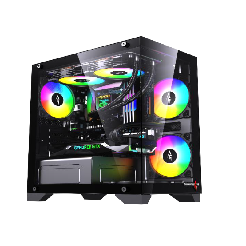 CASE Spear ARGB-SUSHI-345 WCE0436 MATX Gaming Black