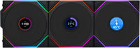 Lian Li UNI FAN TL Wireless LCD 120 Black fan front view