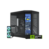 جهاز كمبيوتر للألعاب بمعالج رسومات RTX 5080، ومعالج Intel i7 من الجيل الرابع عشر، وذاكرة وصول عشوائي 32 جيجابايت، وقرص SSD بسعة 2 تيرابايت، ونظام تبريد سائل، ويدعم تقنية الواي فاي. 