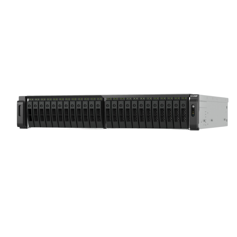 QNAP TS-h3077AFU-R7-64G 30-Bay All-Flash NAS, 2U Rackmount, AMD Ryzen 7 8-Core/16-Thread, 64GB DDR5, 2.5" SATA, (TS-h3077AFU-R7-64G)