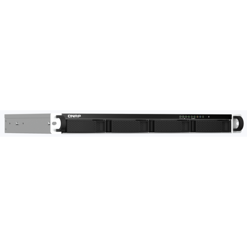 QNAP TS-464eU-8G 4-Bay 1U Short-Depth Rackmount NAS, Intel Celeron N5105 Quad-Core, 8GB DDR4, Dual 2.5GbE, 2x M.2 NVMe, Diskless, (TS-464eU-8G)