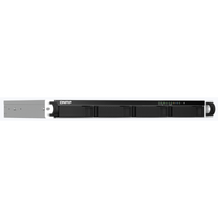 QNAP TS-464eU-8G 4-Bay 1U Short-Depth Rackmount NAS, Intel Celeron N5105 Quad-Core, 8GB DDR4, Dual 2.5GbE, 2x M.2 NVMe, Diskless, (TS-464eU-8G)