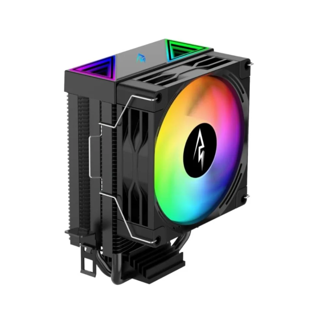 Spear V90 PRO CPU Air Cooler - 90mm PWM ARGB Fan, 900-2300 RPM, LGA 1700 / LGA 1851 / AM4, Black
