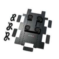 APC NetShelter SX Roof Fan Tray, 208-230V 50/60Hz, 207 L/s Airflow, Black, for 600mm Wide Enclosures, (ACF502)