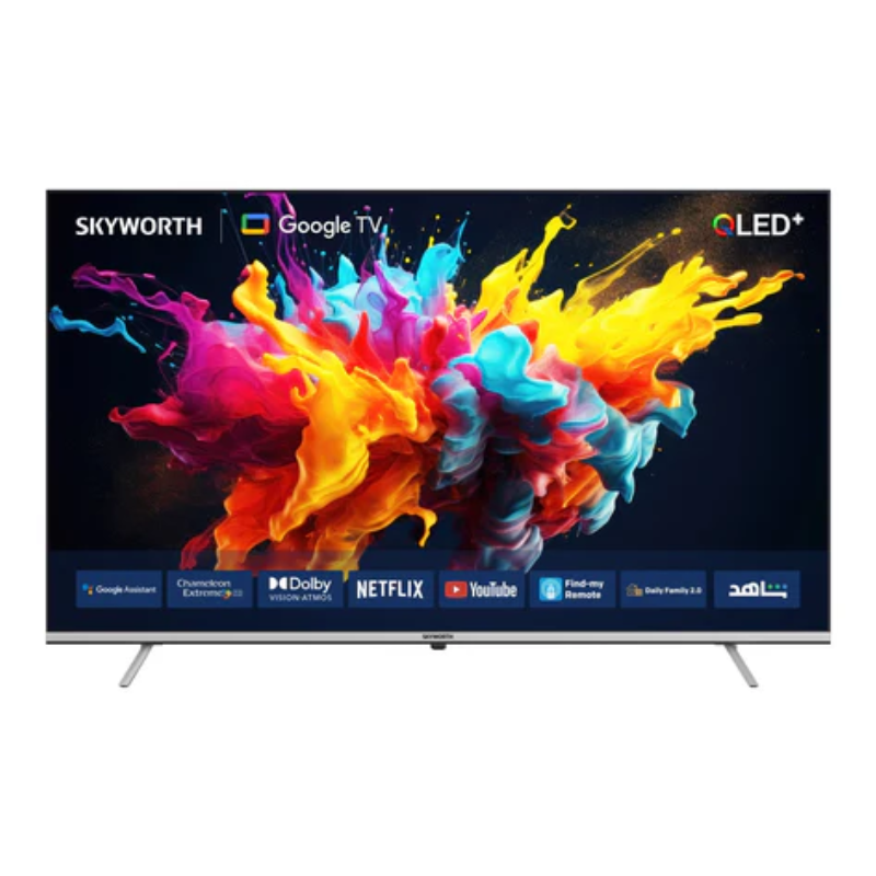 Skyworth Q6500G 75" QLED 4K UHD Smart TV, Google TV, 60Hz, (75Q6500G)