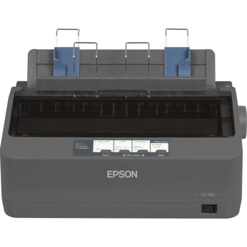 Epson LX-350 9-Pin Dot Matrix Printer, 80-Column, 347 cps, USB/Parallel/Serial, 240V, (C11CC24032)