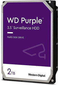 WD Purple 2TB Surveillance Hard Disk Drive 5400 RPM Class SATA 6 Gb/s 256MB Cache 3.5 Inch