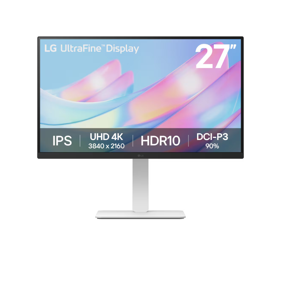 LG UltraFine Monitor 27US550- W, 4K UHD IPS 27 inch, 60Hz, 5ms, IPS, White