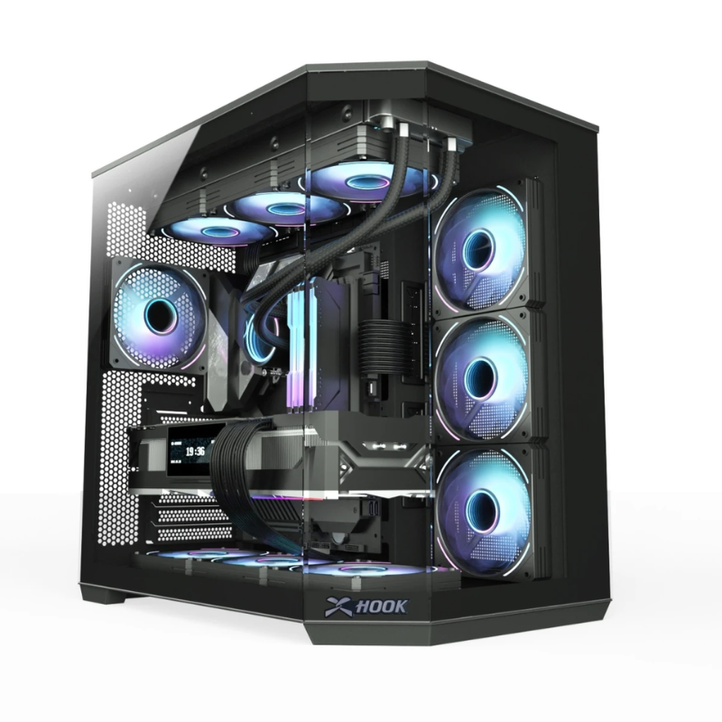 Case THUNDER 7 ARGB FA-HK GC THNDR,Black