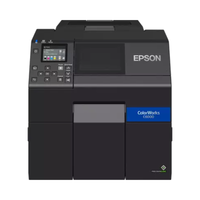 Epson ColorWorks CW-C6000Ae 4-Inch Color Inkjet Label Printer, Auto Cutter, 1200 x 1200 dpi, USB & Ethernet, (C31CH76102)