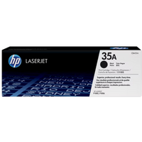 HP 35A Black Original LaserJet Toner Cartridge, ~1,500 Pages, (CB435A)