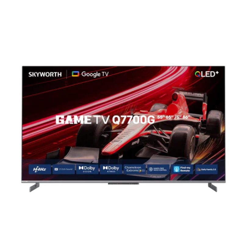 Skyworth 75Q7700G 75" QLED 4K UHD Smart TV, 144Hz, Google TV, HDR, Wi-Fi, (75Q7700G)