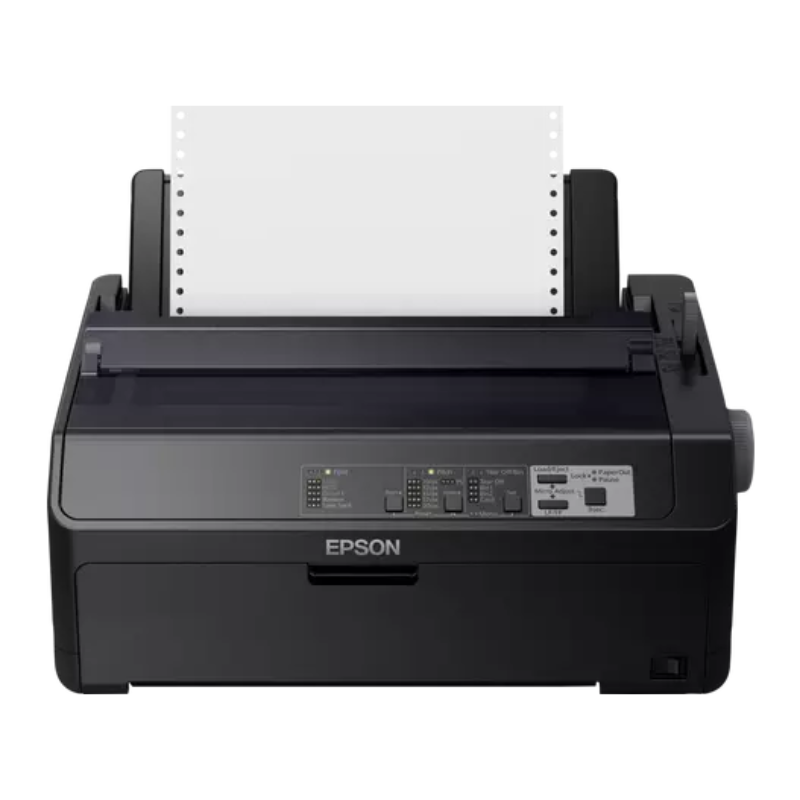Epson FX-890II 9-Pin Dot Matrix Printer, 80-Column, 738 cps, Original + 6 Copies, USB/Parallel, (C11CF37402)