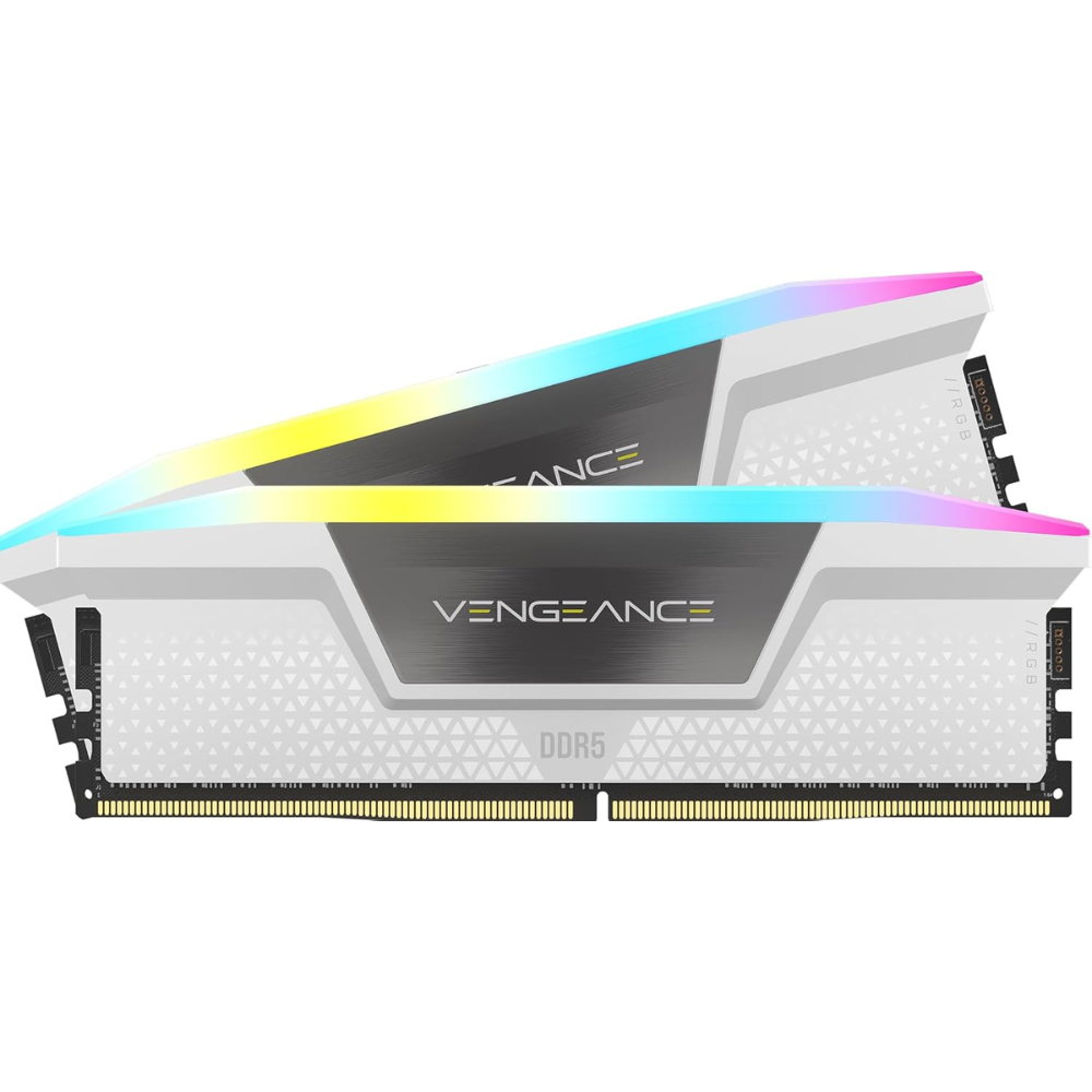 Corsair Vengeance DDR5 32GB 6400MHz Desktop RAM Kit - White (CMH32GX5M2B6400Z36W)