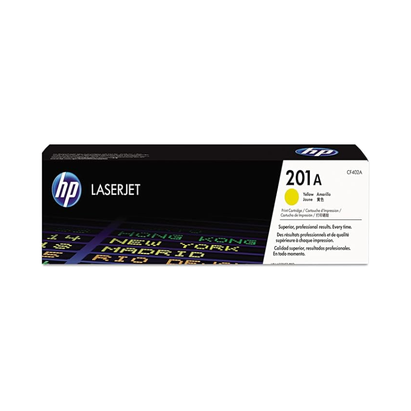 HP 201A Yellow Toner Cartridge (CF402A) - 1,330 pages - for HP Color LaserJet Pro M252 / M277
