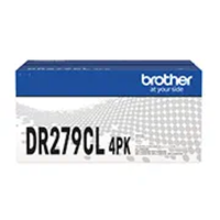 Brother DR-279CL Original Drum Unit 4-Pack, Black/Cyan/Magenta/Yellow, Up to 20,000 Pages, for Brother Colour Laser Printers, (DR279CL)
