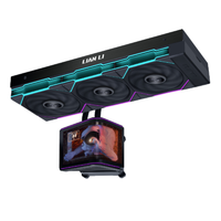 Lian Li HydroShift II OLED Curved 360 AIO Liquid CPU Cooler, 360mm Radiator, 6.67" 2K 60Hz Curved OLED Display, 3 Fans, Black, (GHS2OLDC36PB)