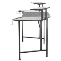 مكتب ألعاب SPEAR مع شريط إضاءة RGB – ألياف كربون سوداء – 160 سم (STE160C)