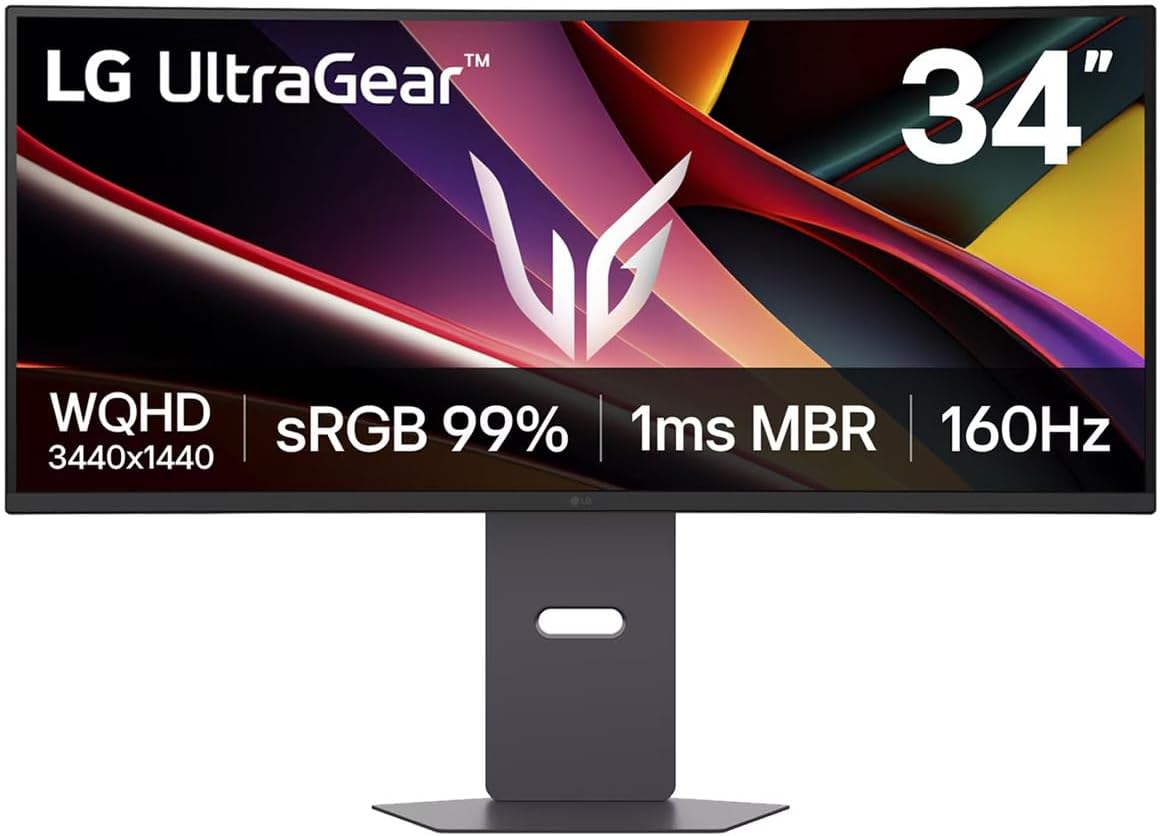 LG UltraGear 34G600A-B 34-inch curved ultrawide gaming monitor product image 1
