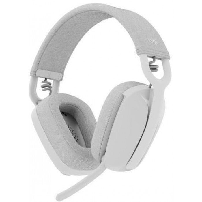 Logitech Zone Vibe 100 off-white wireless headset front view