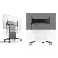 Salamander Designs Xtra Large Electric Lift Mobile Display Cart for Microsoft Surface Hub 85", Motorised Height Adjustment, (FPS1XL/EL/MS/GG/EX)