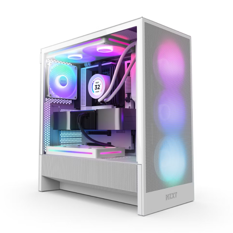 CASE NZXT H5 2 FLOW ATX MID TOWER (CC H52FW-R1) Gaming White