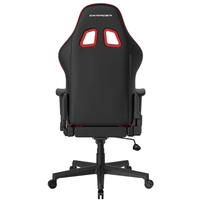 DXRacer Prince Series P132 Gaming Chair, PVC Leather, Steel Frame, Head & Lumbar Pillows, Black/Red, (GC-P132-NR-F2-158)