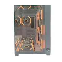 GTW Titan X White Gaming PC Case (Mid Tower) - with 7 RGB fans