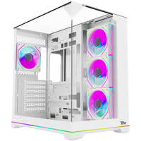 Twisted Minds Elite Mid Tower PC Case with 4 ARGB Fans - White (TM-ELITE-W)