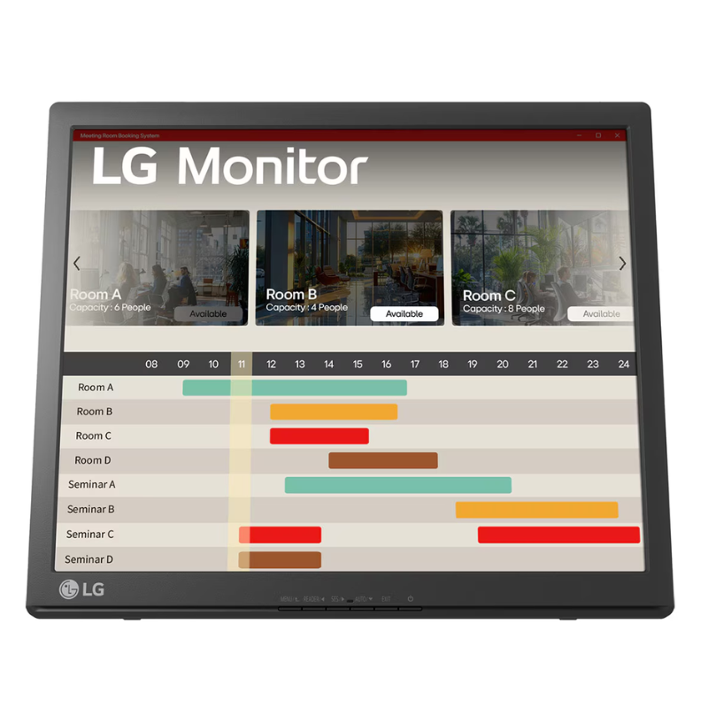LG 17BR30T-B 17-inch Touch Monitor, SXGA 1280x1024, 5:4, TN, Resistive Touch, 5ms, VGA, (17BR30T-B)