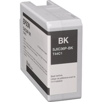 خرطوشة حبر إبسون SJIC36P لطابعات ColorWorks C6500/C6000 (أسود)، C13T44C140