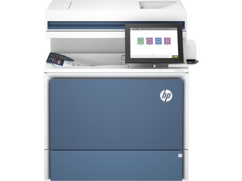 HP Color LaserJet Enterprise MFP 5800f Printer, Print/Copy/Scan/Fax, 43 ppm, Auto Duplex, 100-Sheet ADF, 8" Touchscreen, (6QN30A)