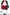 XPG PRECOG Studio gaming headset black red angled view
