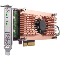 QNAP QM2-2P-244A Dual M.2 22110/2280 PCIe NVMe SSD Expansion Card, PCIe Gen2 x4, (QM2-2P-244A)