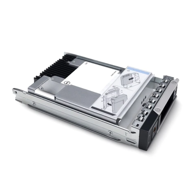 Dell 960GB SSD SATA Read Intensive 6Gbps 512e 2.5" with 3.5" Hybrid Carrier, Customer Kit, (345-BDQM)
